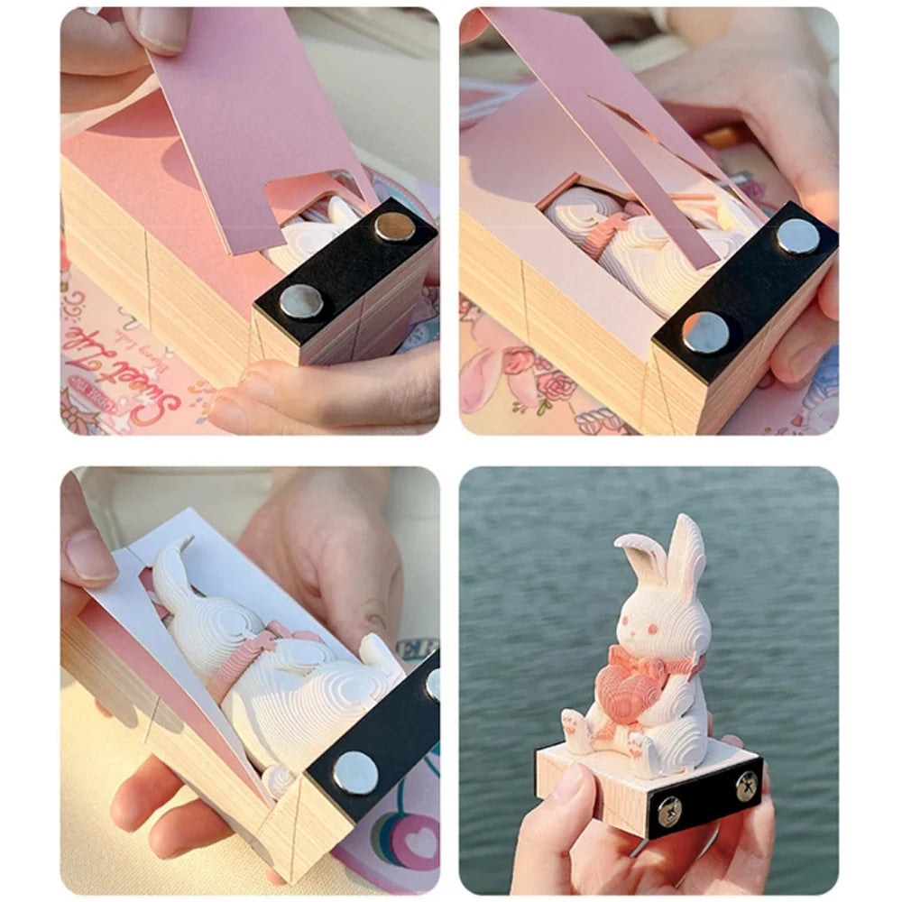 Magic Memo Pad 3D: Rabbit Edition